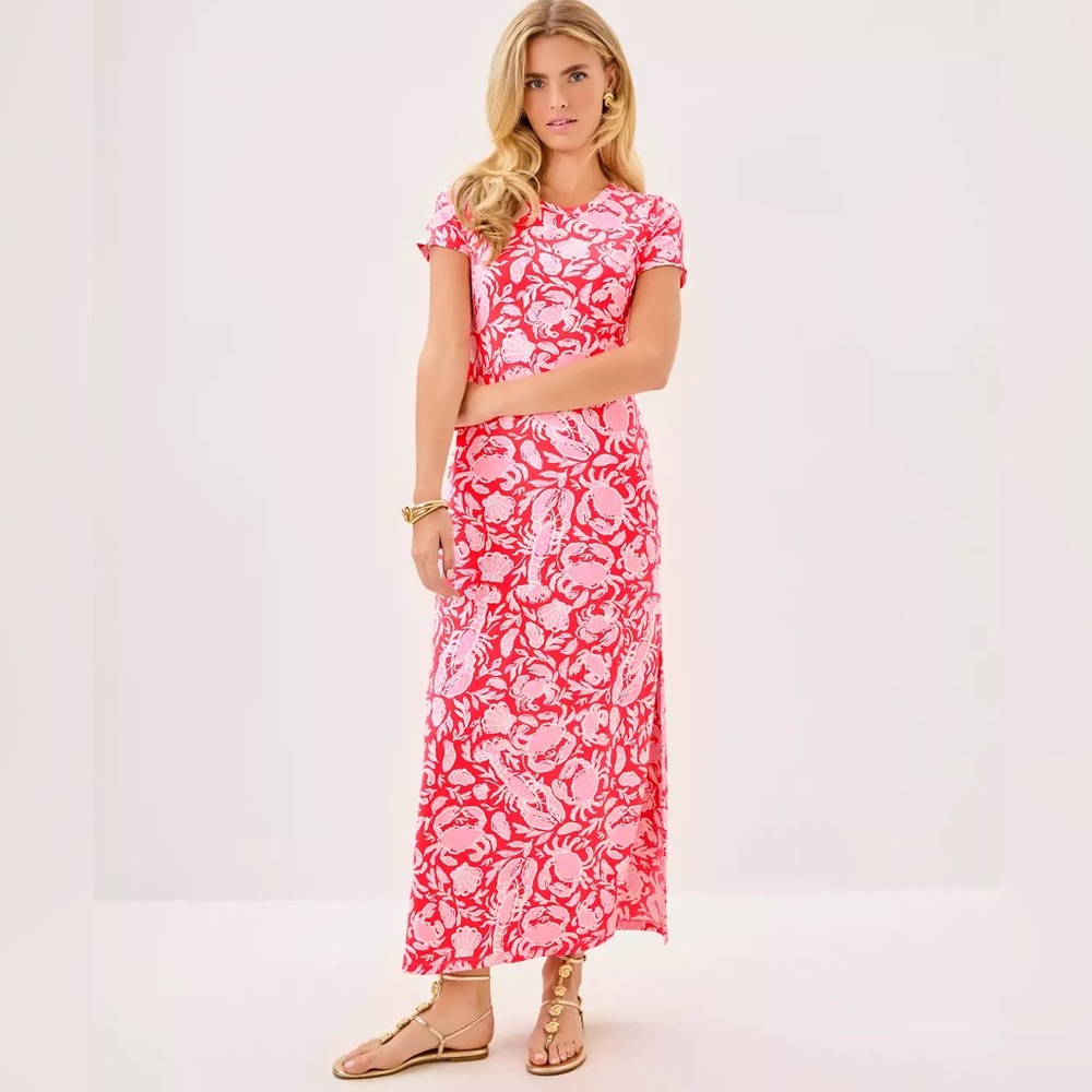 NWT Lilly Pulitzer UPF 50+ Kaden ChillyLilly Maxi Dress